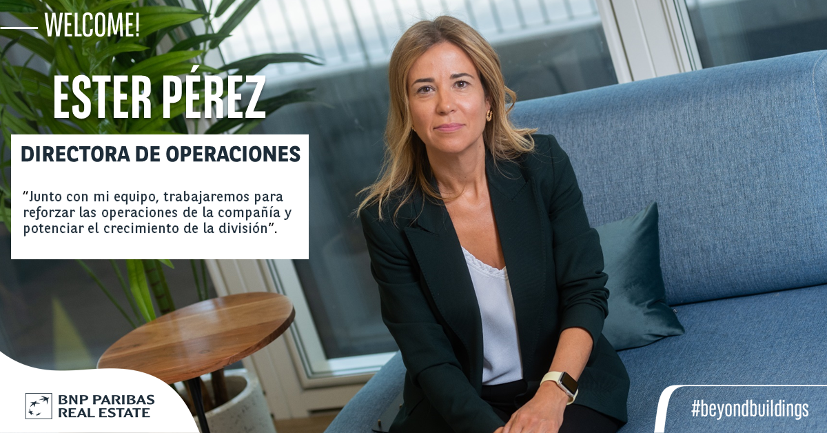 Incorporación Ester Pérez como COO a BNP Paribas Real Estate