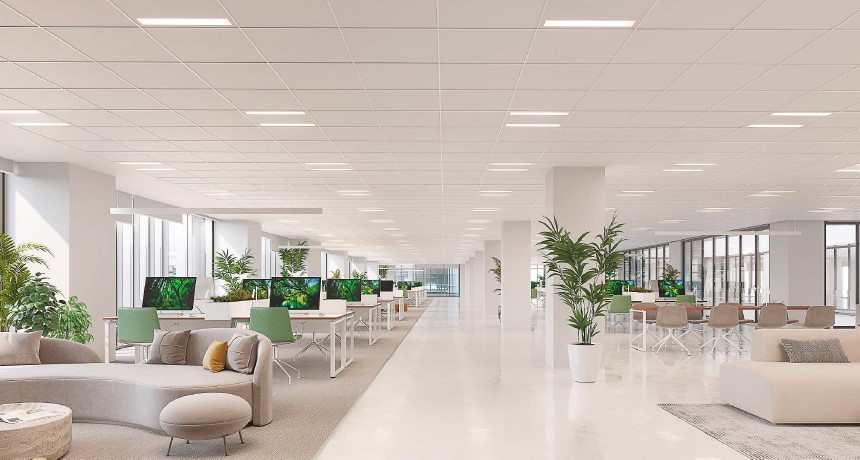 interior de las Oficinas openspace