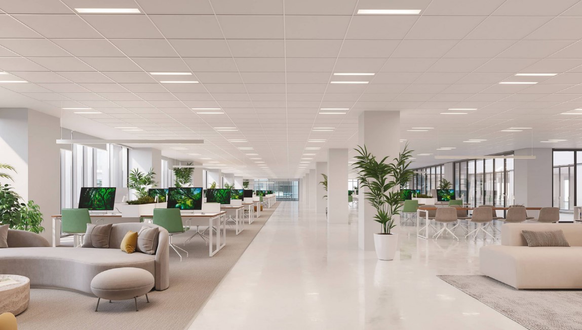 interior de las Oficinas openspace