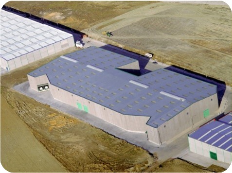 Vista desde arriba de la nave completa