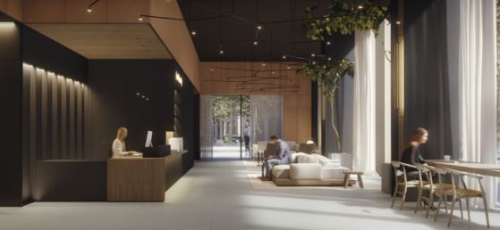 Recepción del edificio