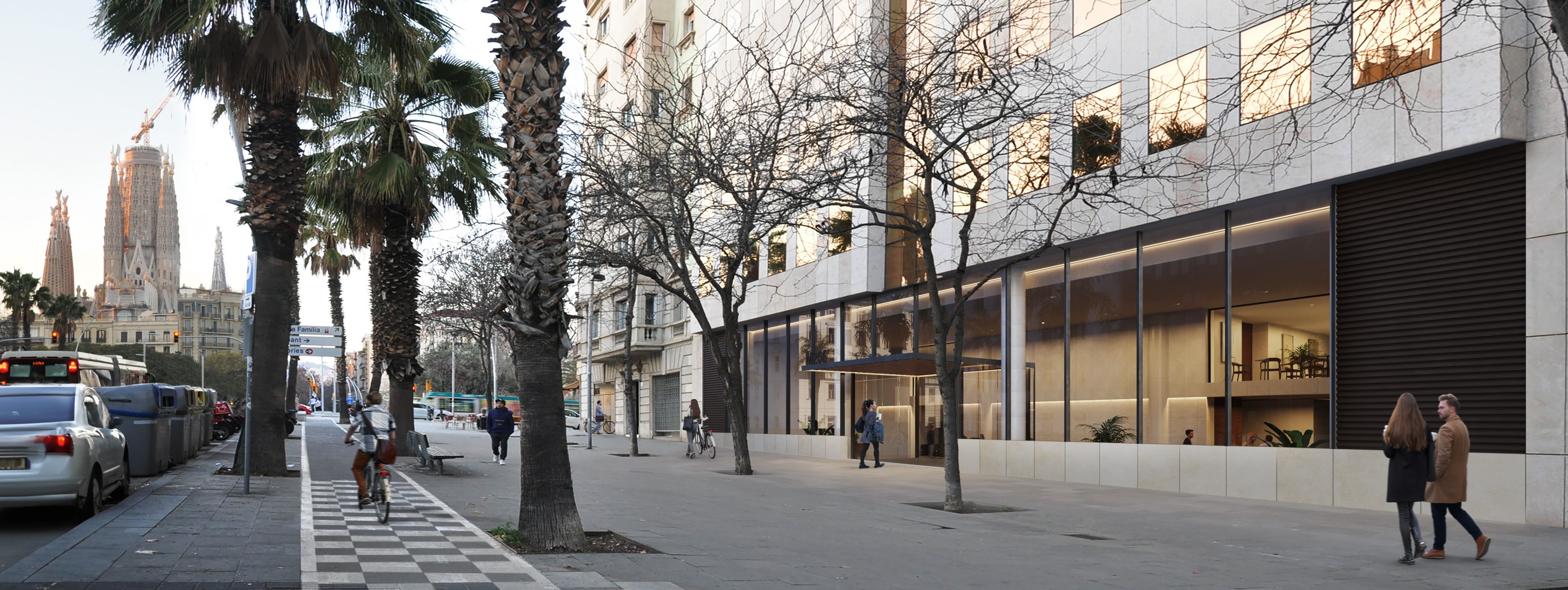 Fachada vista baja desde la calle