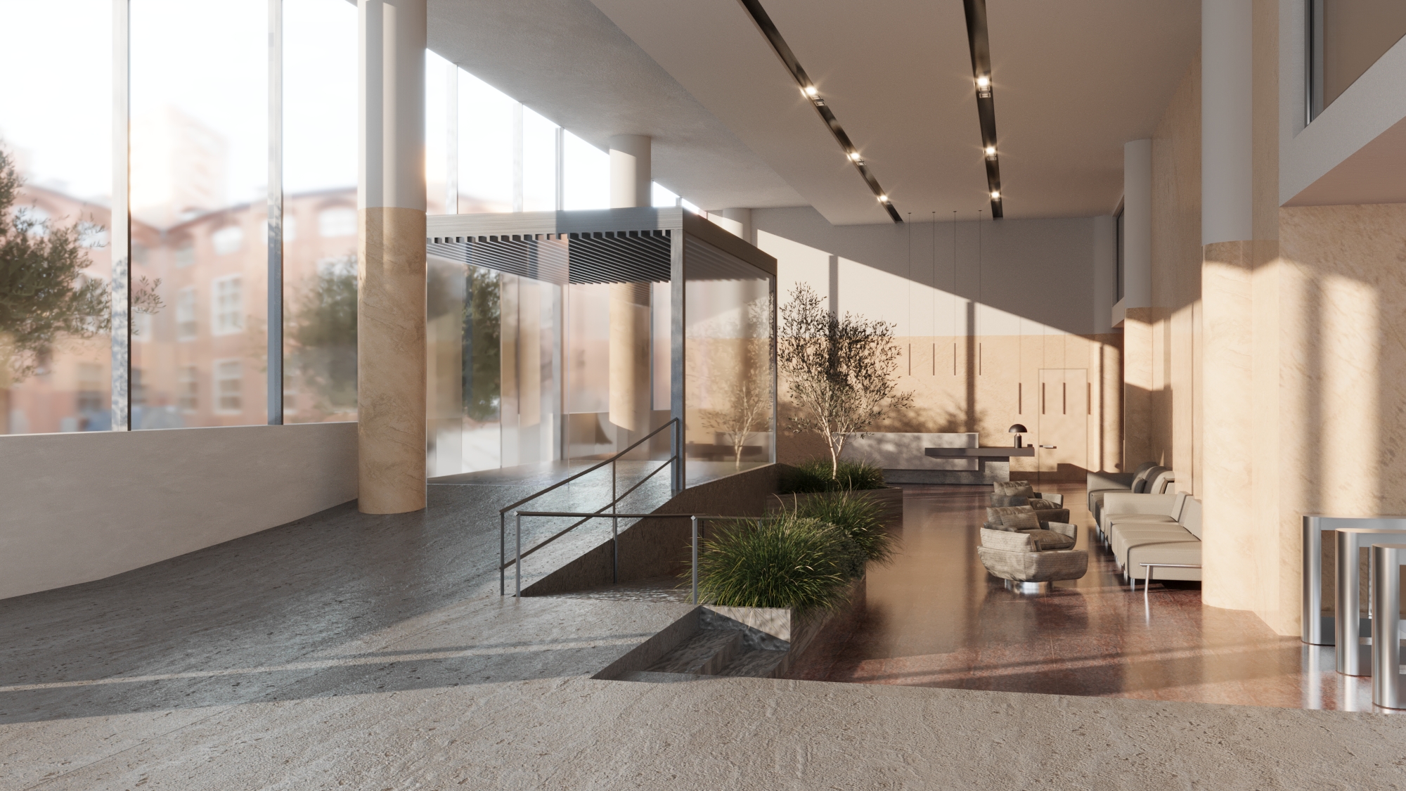 Lobby del edificio de oficinas 3