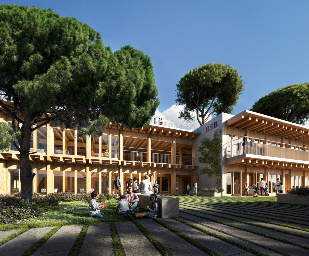 Fachada principal centro educativo Barcelona - Cognita