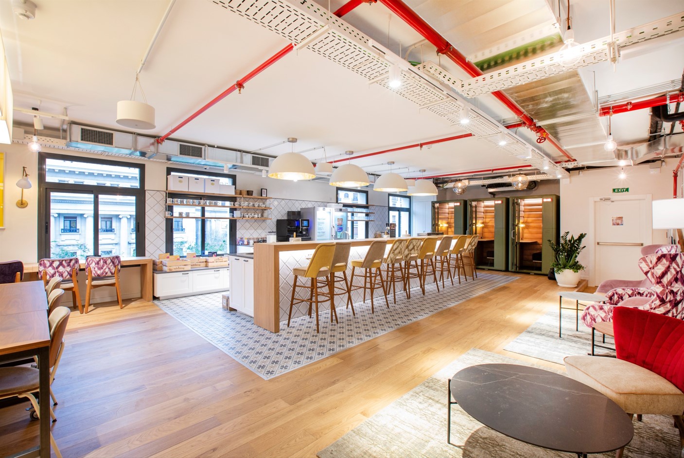 Interior zonas comunes OneCoWork