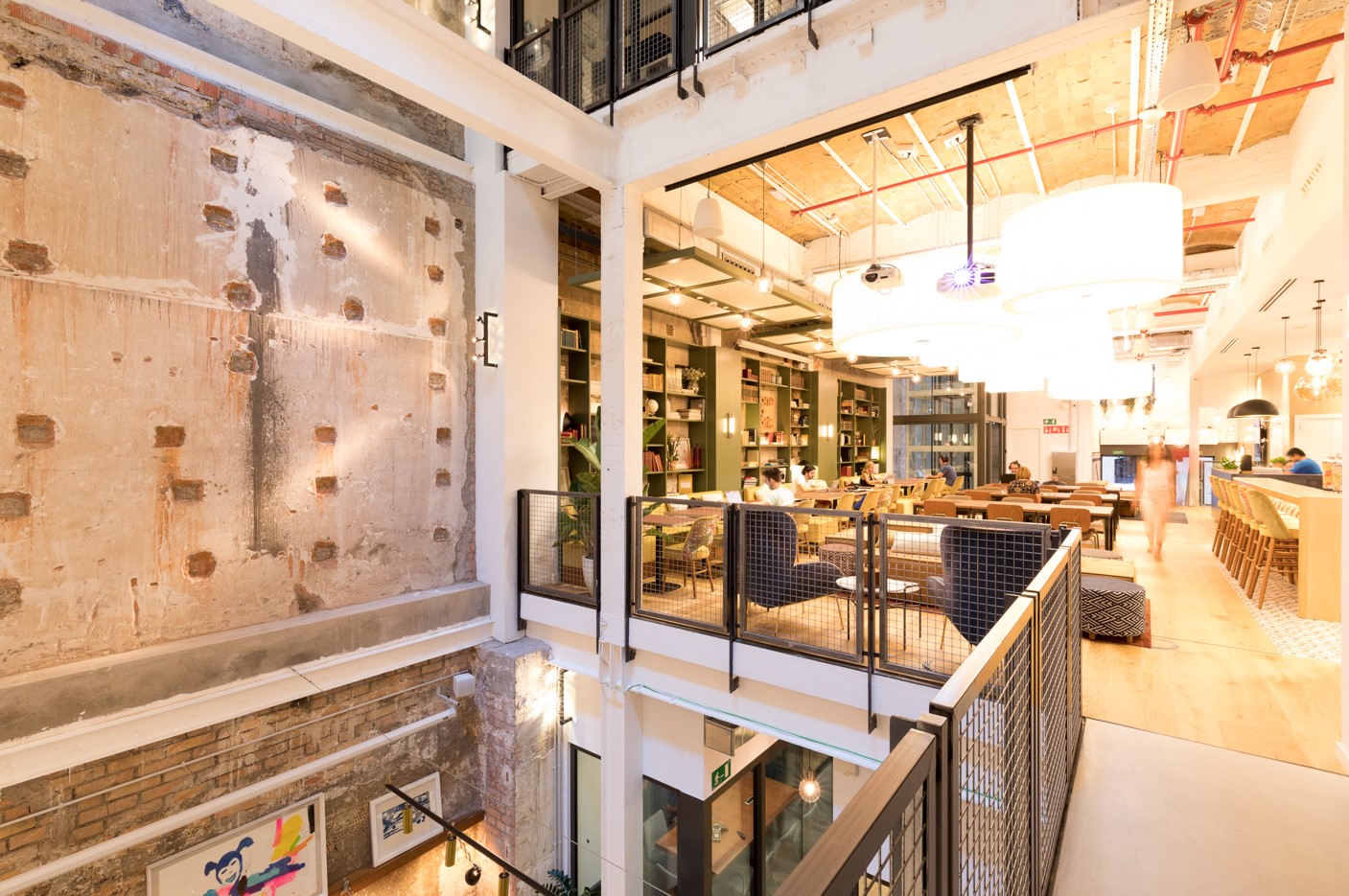 Interior zonas comunes OneCoWork