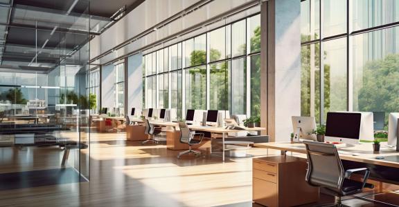 Oficinas genéricas con mucha luz