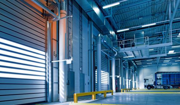 Muelles de carga vista interior de la nave