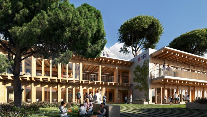 Fachada principal centro educativo Barcelona - Cognita